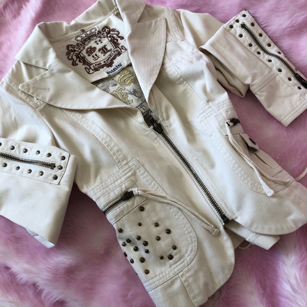 Cream Cool Denim Jacket